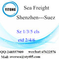Shenzhen Port LCL Consolidatie Naar Suez